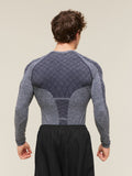 Gymshark Devant Seamless Long Sleeve T-Shirt — Heavy Blue — 2