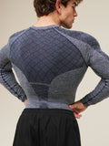 Gymshark Devant Seamless Long Sleeve T-Shirt — Heavy Blue — 5