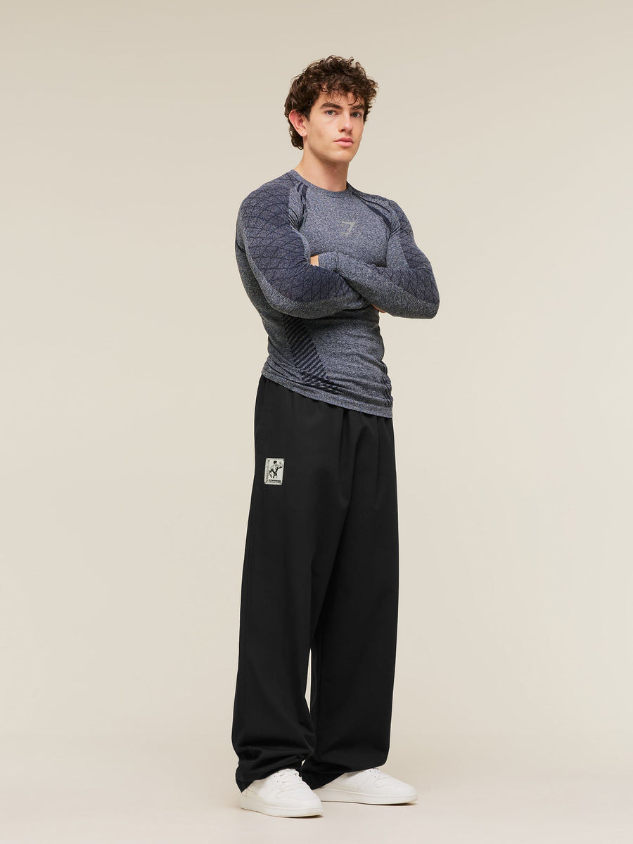 Gymshark Devant Seamless Long Sleeve T-Shirt — Heavy Blue — 4