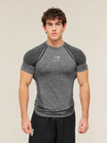 Gymshark Devant Seamless T-Shirt — Black — 1