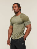 Gymshark Devant Seamless T-Shirt — Canvas Green — 3