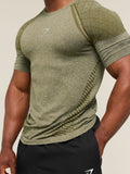 Gymshark Devant Seamless T-Shirt — Canvas Green — 6