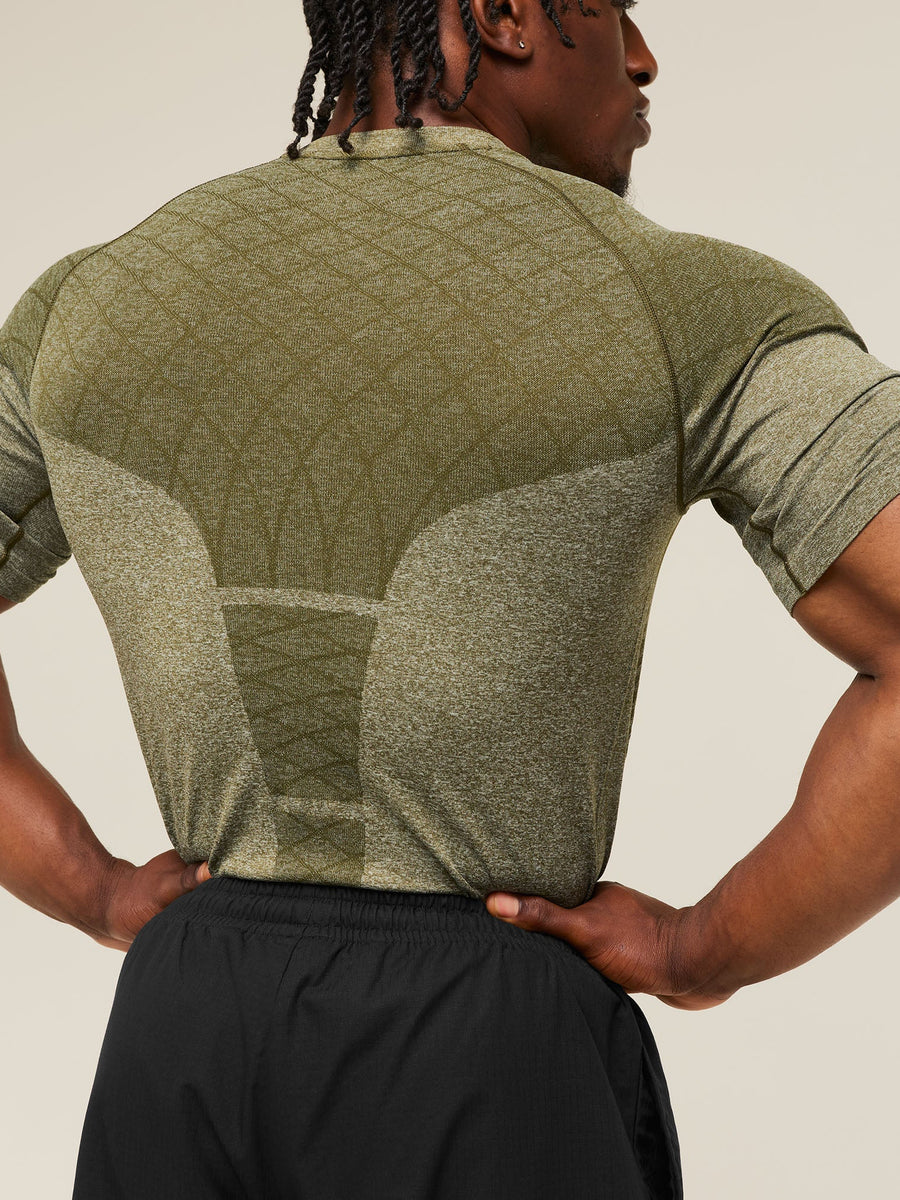 Gymshark Devant Seamless T-Shirt — Canvas Green — 5