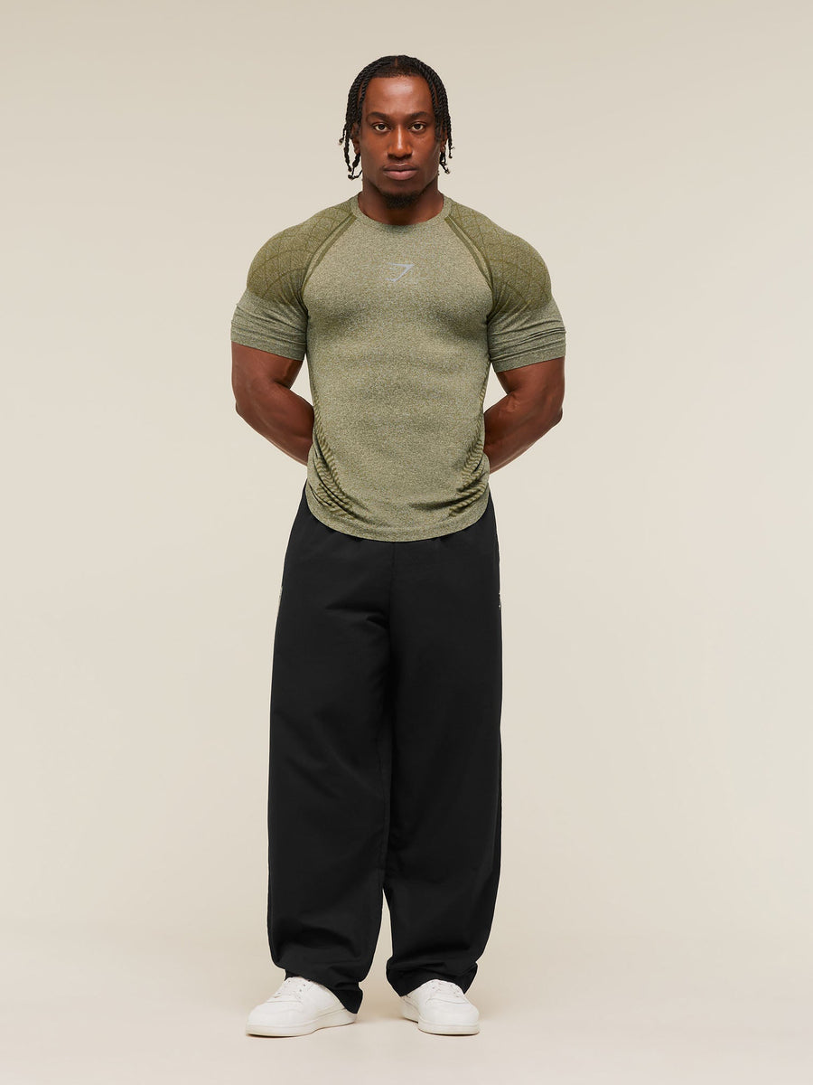 Gymshark Devant Seamless T-Shirt — Canvas Green — 4