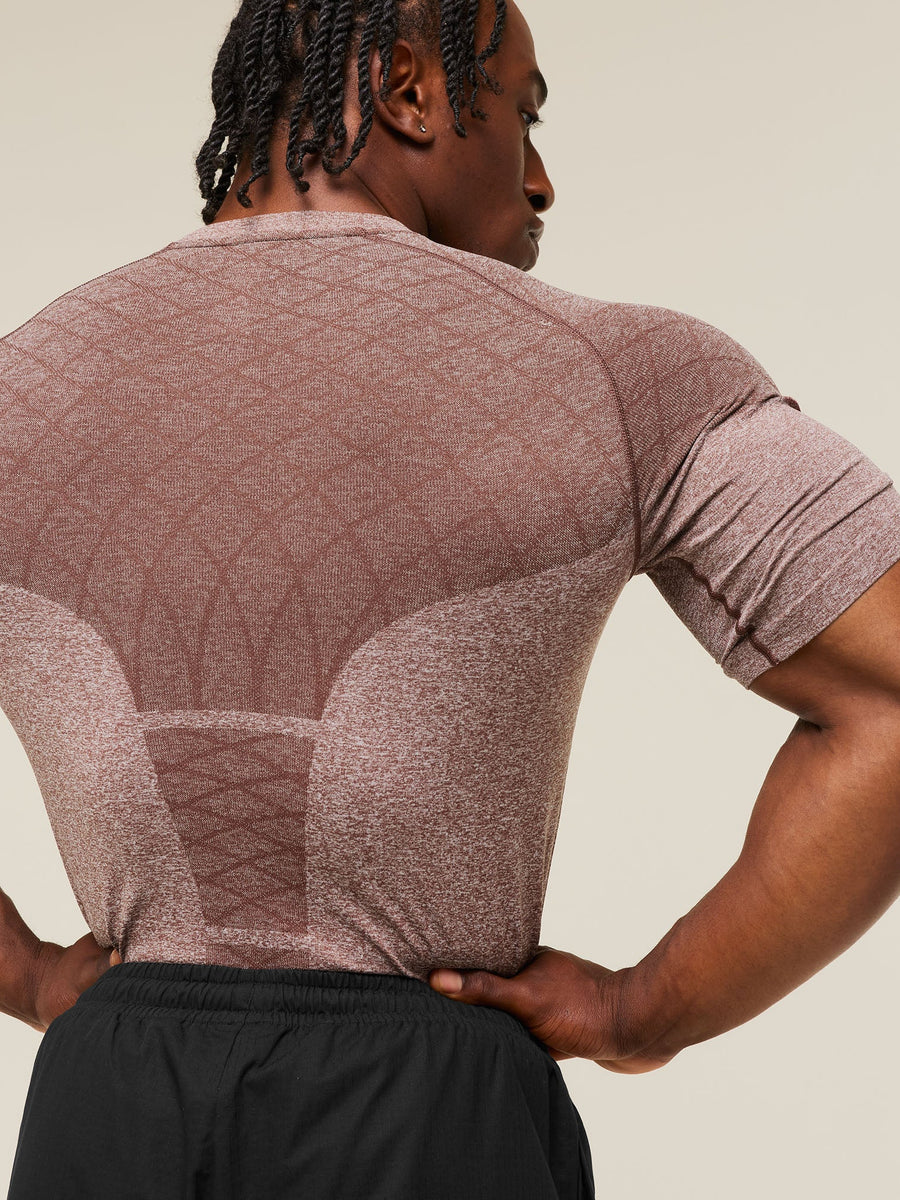 Gymshark Devant Seamless T-Shirt — Espresso Brown — 6
