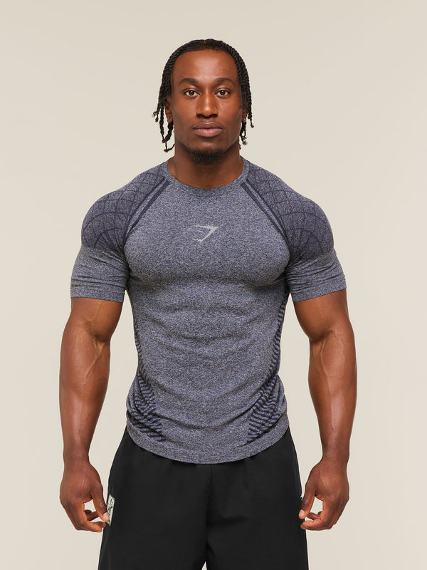 Gymshark Devant Seamless T-Shirt — Heavy Blue