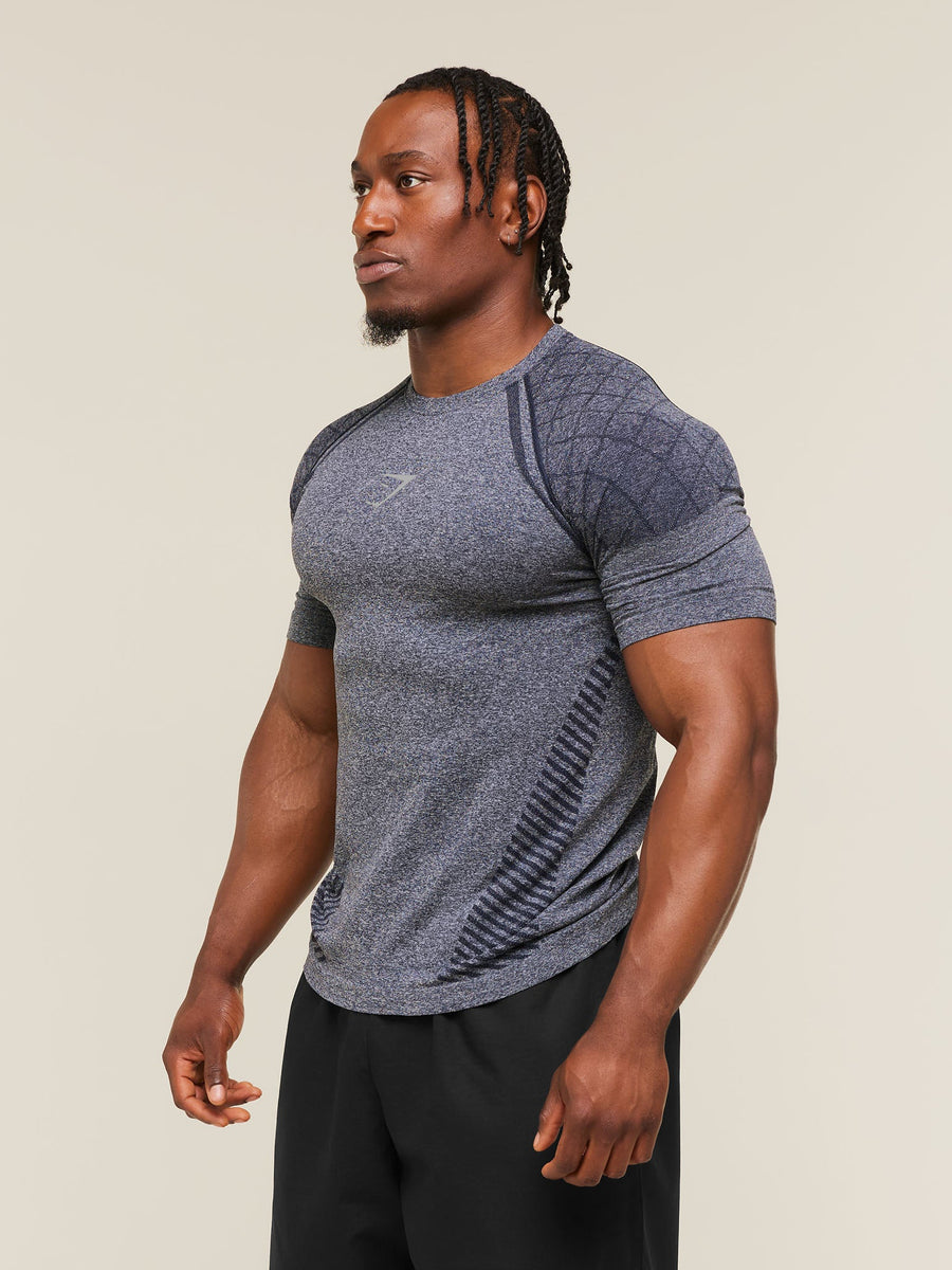 Gymshark Devant Seamless T-Shirt — Heavy Blue — 4