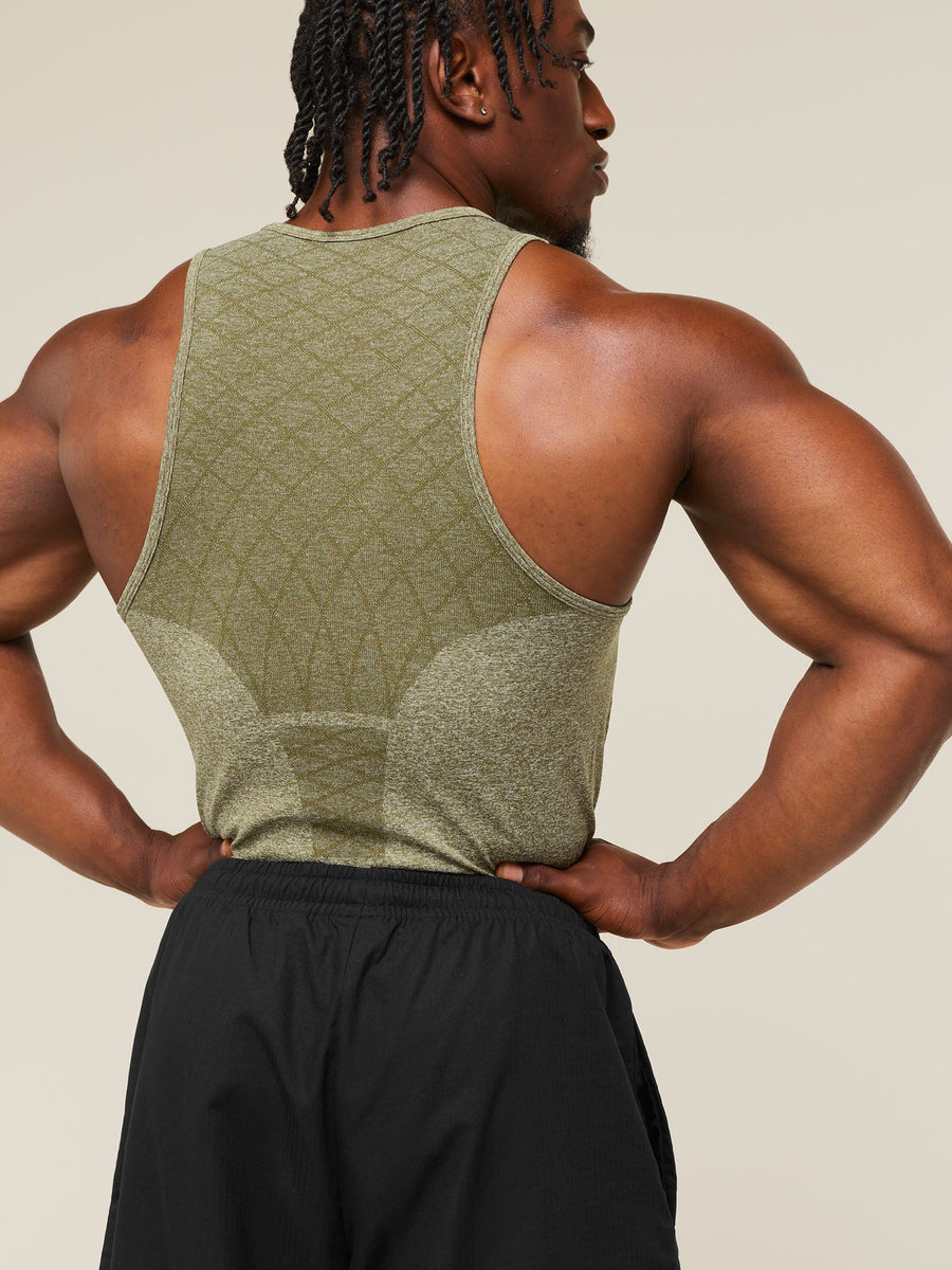 Gymshark Devant Seamless Tank — Canvas Green — 5