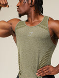Gymshark Devant Seamless Tank — Canvas Green — 6