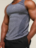 Gymshark Devant Seamless Tank — Heavy Blue — 6