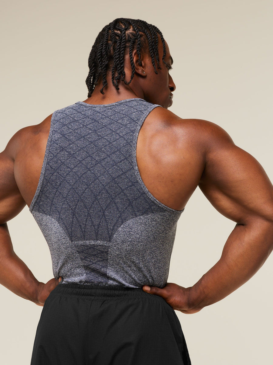 Gymshark Devant Seamless Tank — Heavy Blue — 5