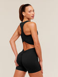 Gymshark Lifting Dipped Crop Tank — Black — 1