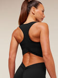 Gymshark Lifting Dipped Crop Tank — Black — 6
