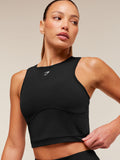 Gymshark Lifting Dipped Crop Tank — Black — 5