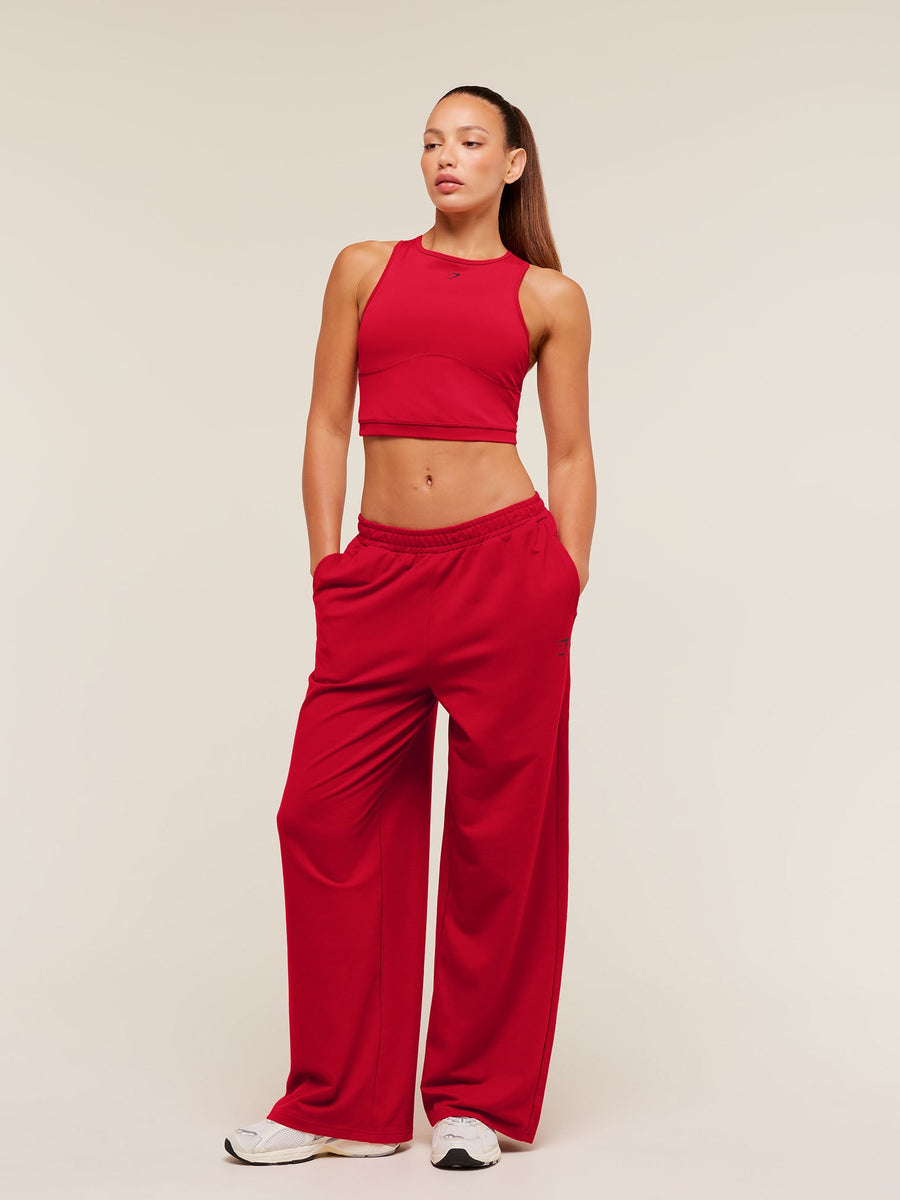 Gymshark Lifting Dipped Waistband Pants — Carmine Red — 4