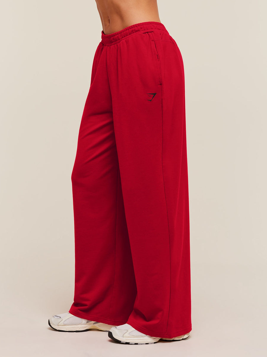 Gymshark Lifting Dipped Waistband Pants — Carmine Red — 3