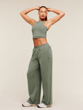 Gymshark Lifting Dipped Waistband Pants — Unit Green — 4