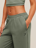 Gymshark Lifting Dipped Waistband Pants — Unit Green — 5