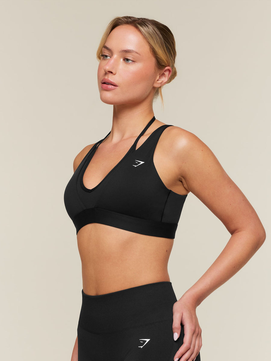 Gymshark Double Layer Medium Support Sports Bra — Black — 3