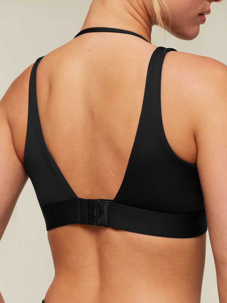 Gymshark Double Layer Medium Support Sports Bra — Black — 4