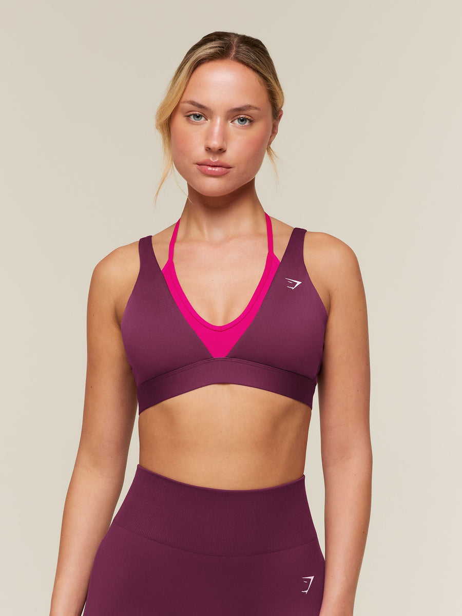 Gymshark Double Layer Medium Support Sports Bra — Strength Pink/Performance Pink — 1