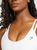 Gymshark Double Up Sports Bra — White — 5