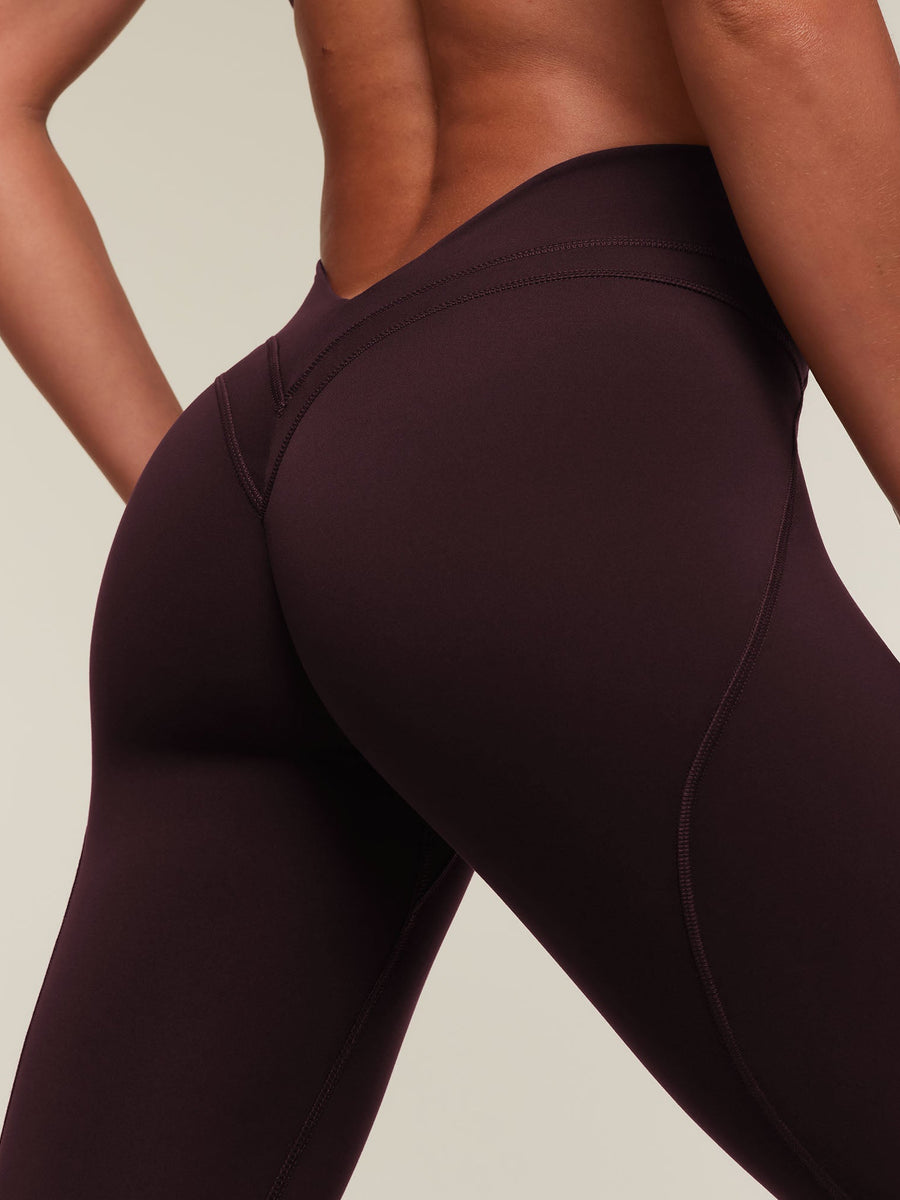 Gymshark Edge Dipped Leggings — Cherry Purple — 6