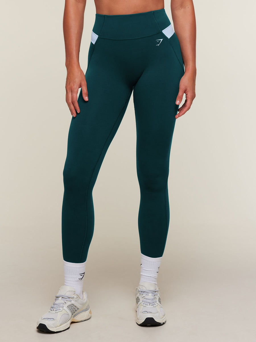 Gymshark Edge Dipped Leggings — Tactical Teal — 1