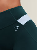 Gymshark Edge Dipped Leggings — Tactical Teal — 6