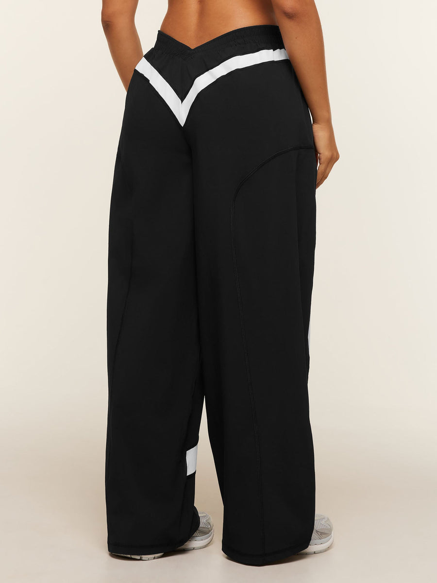 Gymshark Edge Dipped Pants Short — Black/White — 2