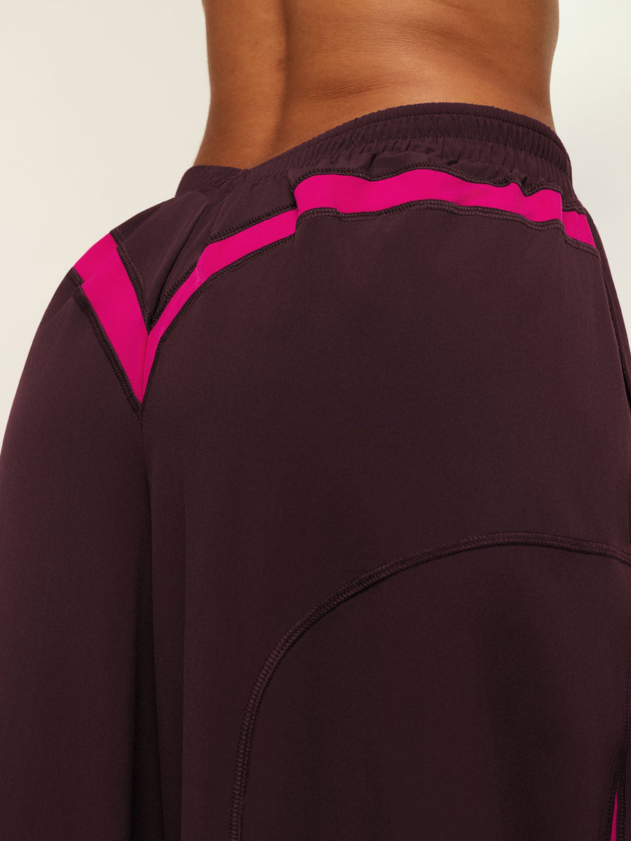 Gymshark Edge Dipped Pants Short — Cherry Purple — 6