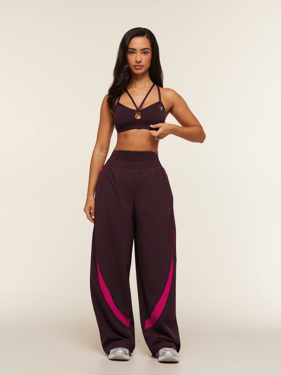 Gymshark Edge Dipped Pants Short — Cherry Purple — 4