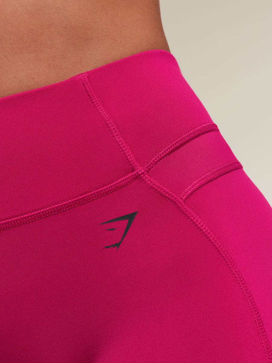 Gymshark Edge Dipped Shorts — Performance Pink — 6