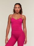 Gymshark Edge Dipped Tank with Shelf — Performance Pink — 1