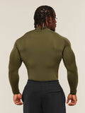 Gymshark Element Baselayer Long Sleeve T-Shirt — Canvas Green — 2