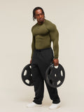 Gymshark Element Baselayer Long Sleeve T-Shirt — Canvas Green — 6