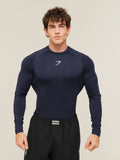Gymshark Element Baselayer Long Sleeve T-Shirt — Heavy Blue — 1