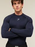 Gymshark Element Baselayer Long Sleeve T-Shirt — Heavy Blue — 5