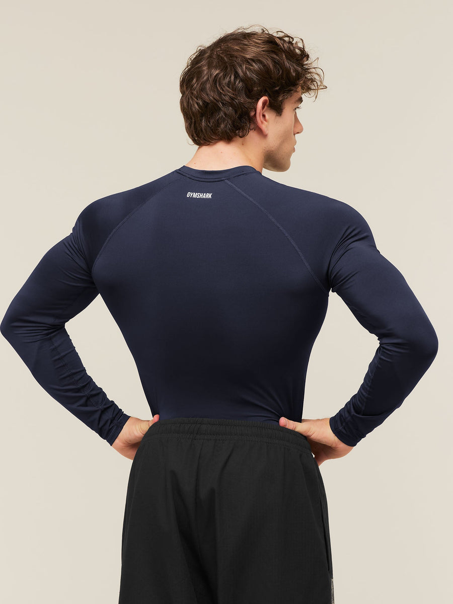 Gymshark Element Baselayer Long Sleeve T-Shirt — Heavy Blue — 2