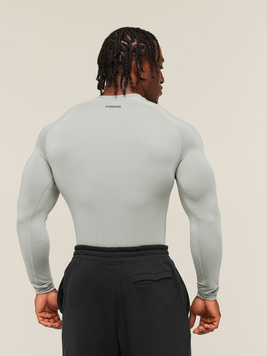 Gymshark Element Baselayer Long Sleeve T-Shirt — Smokey Grey — 2