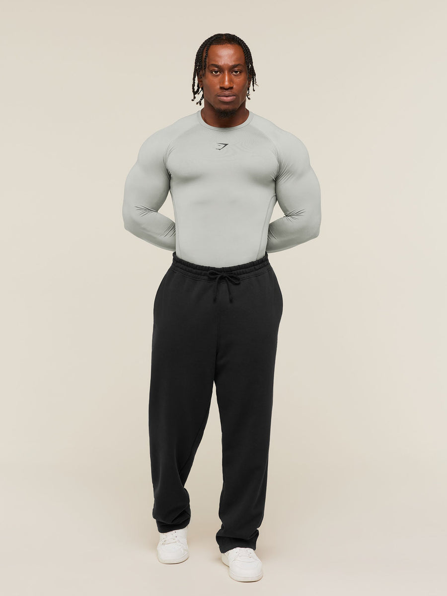 Gymshark Element Baselayer Long Sleeve T-Shirt — Smokey Grey — 6