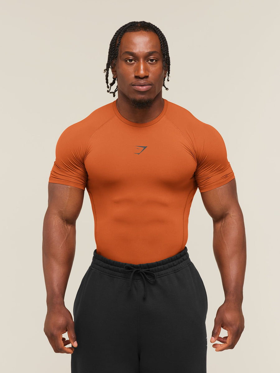 Gymshark Element Baselayer T-Shirt — Nutmeg Orange — 1