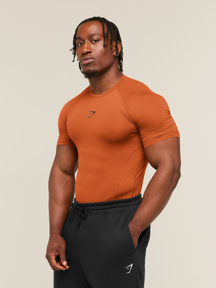 Gymshark Element Baselayer T-Shirt — Nutmeg Orange — 3