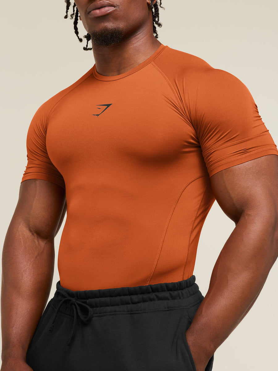 Gymshark Element Baselayer T-Shirt — Nutmeg Orange — 5
