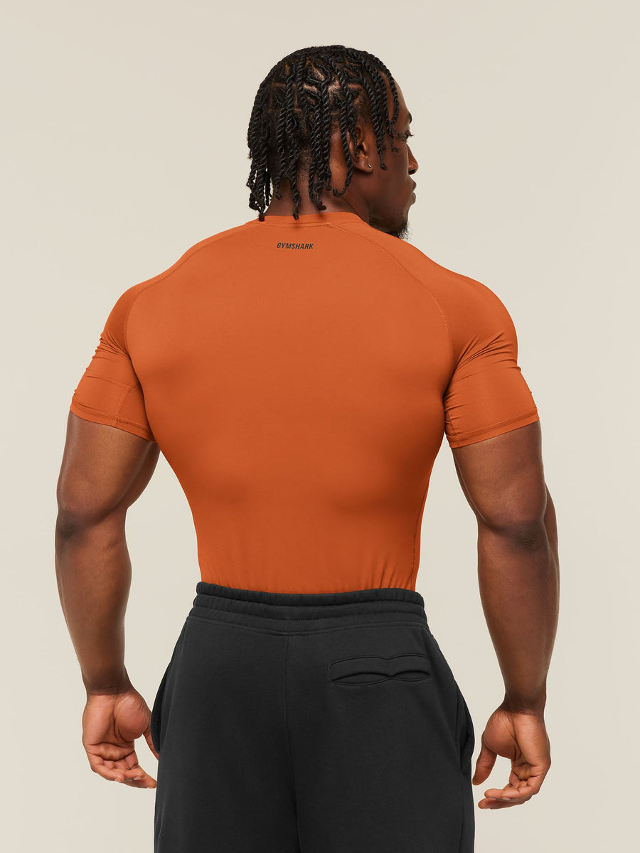 Gymshark Element Baselayer T-Shirt — Nutmeg Orange — 2