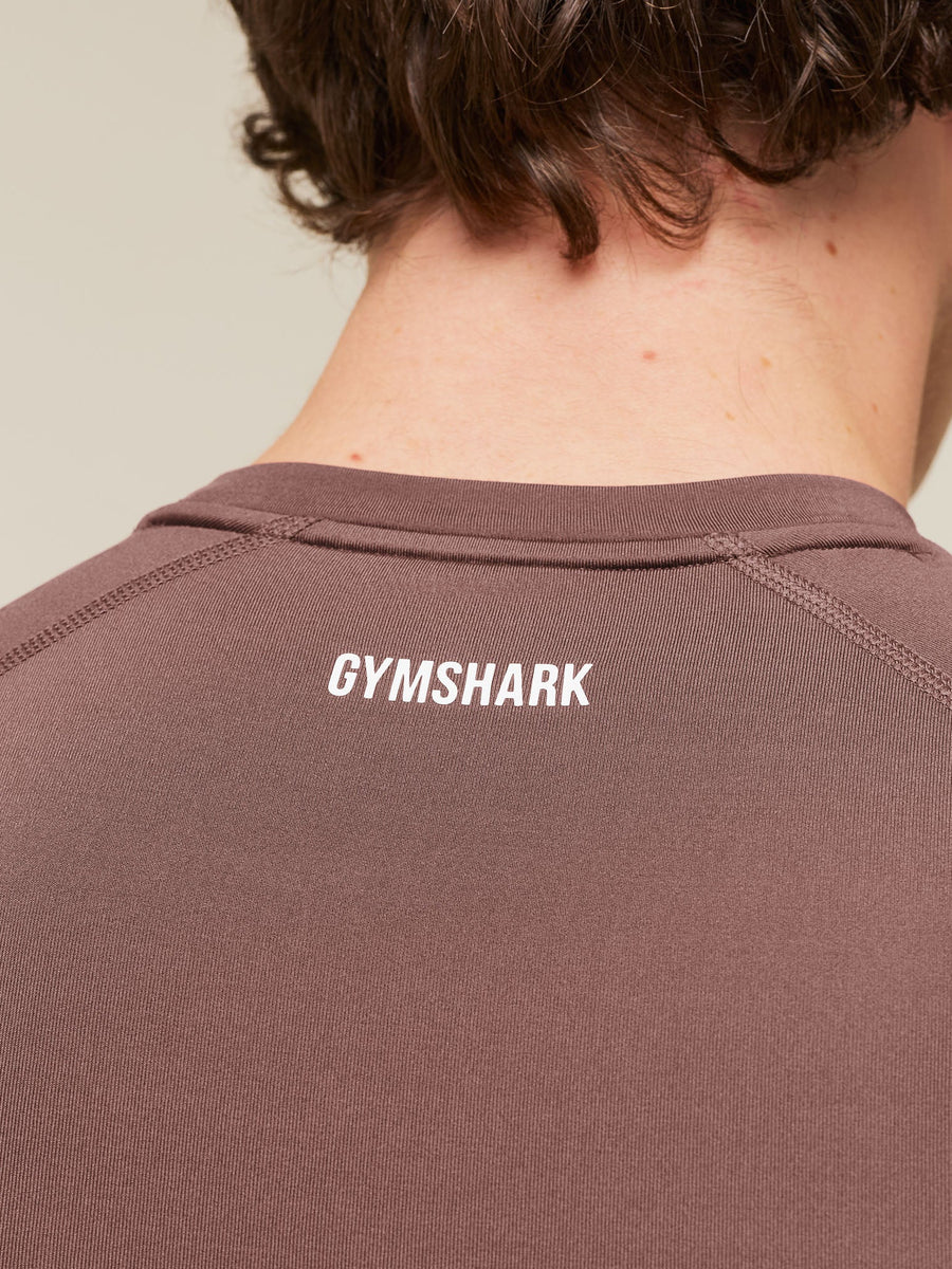 Gymshark Element Baselayer T-Shirt — Espresso Brown — 5