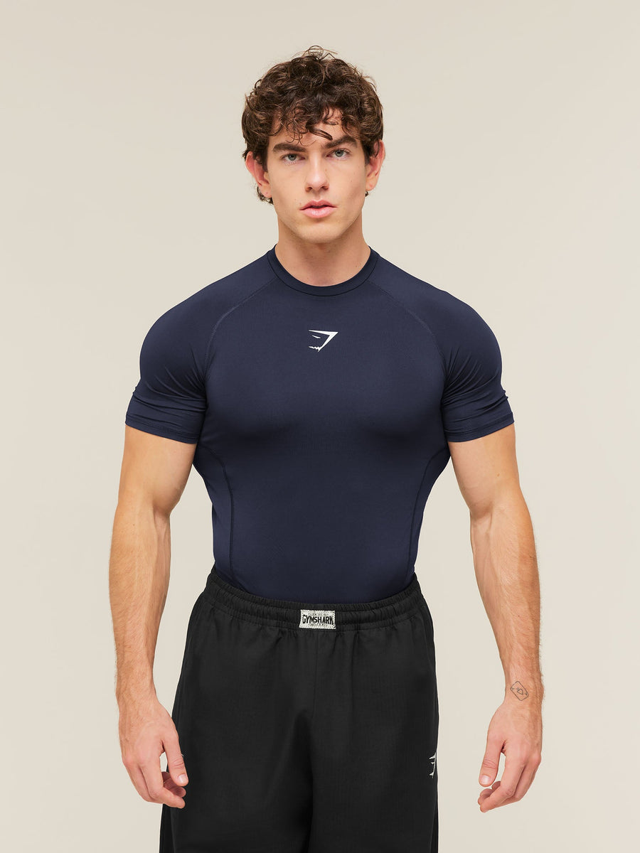 Gymshark Element Baselayer T-Shirt — Heavy Blue — 1