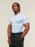 Gymshark Element Baselayer T-Shirt — Tranquil Blue — 3