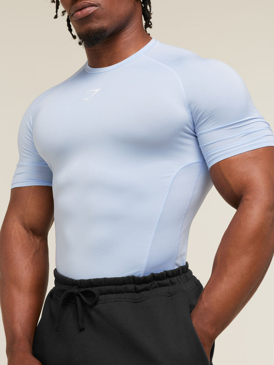 Gymshark Element Baselayer T-Shirt — Tranquil Blue — 4