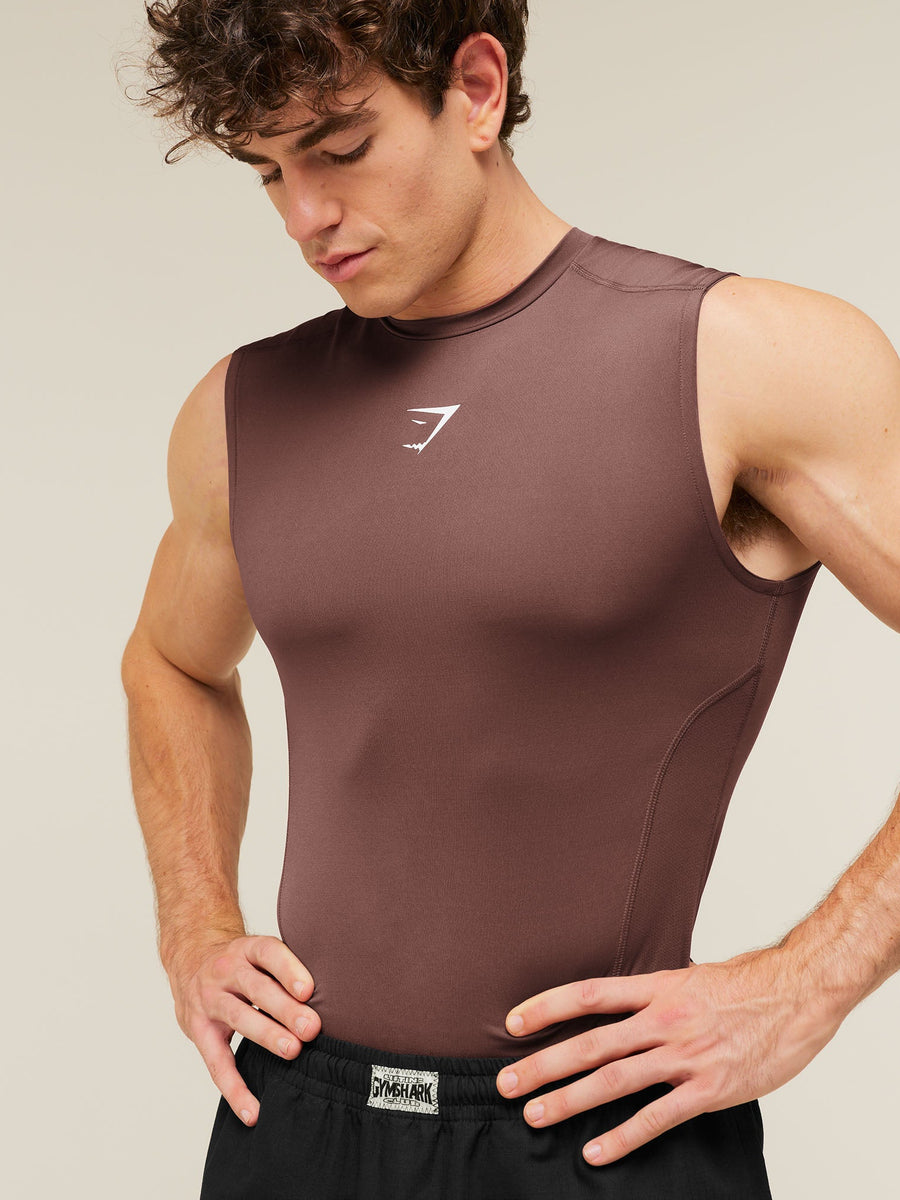 Gymshark Element Tank — Espresso Brown — 4